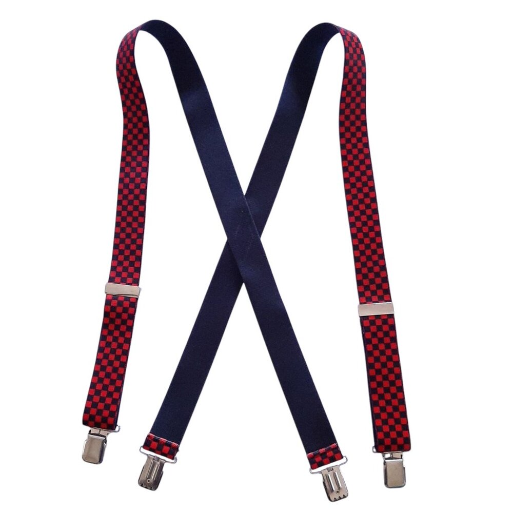 Checkered Suspenders Braces